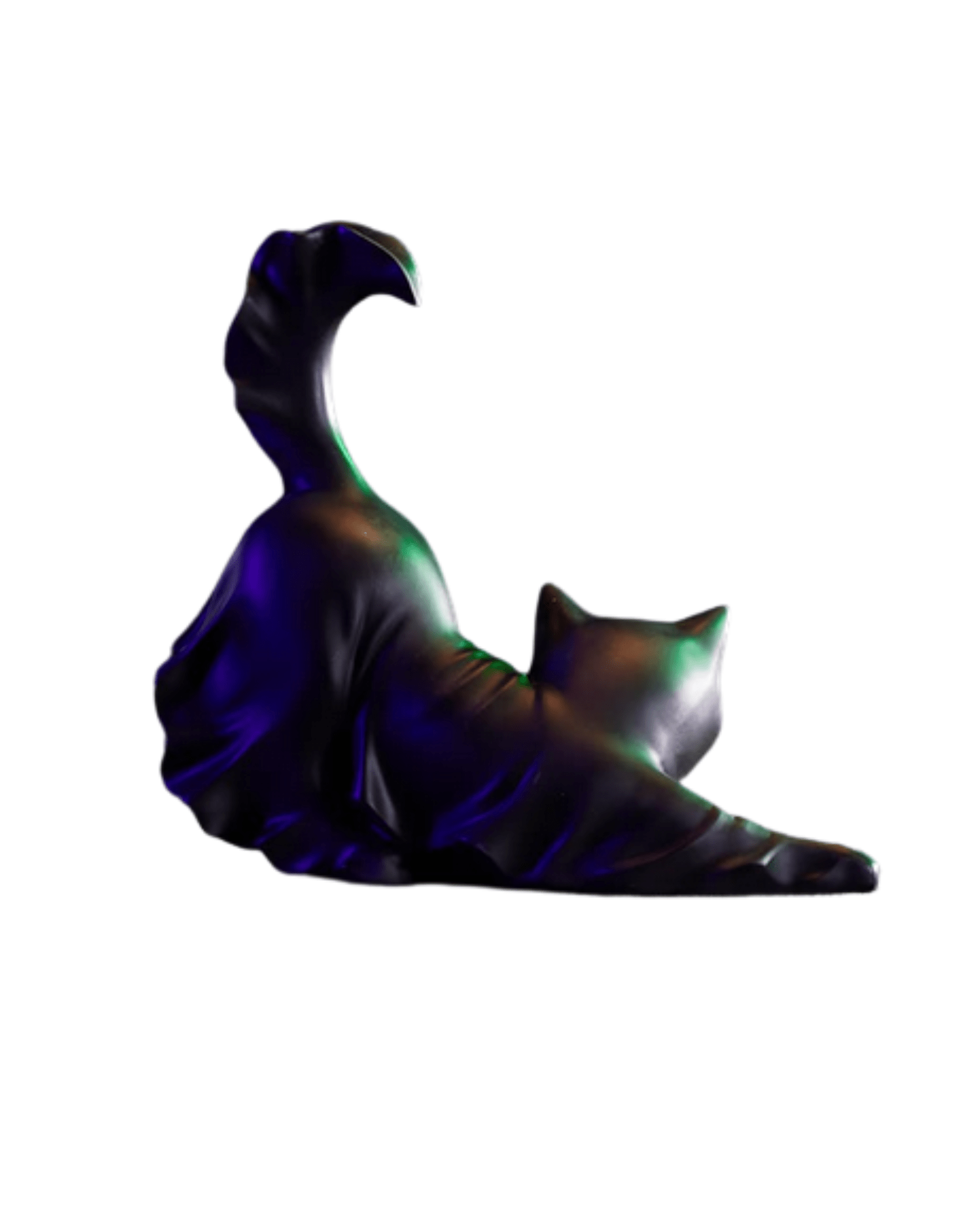 Large Black Cat Ghost Figurine Halloween Ghost Home Decor - Gothic & Alternative Gift - Haunted