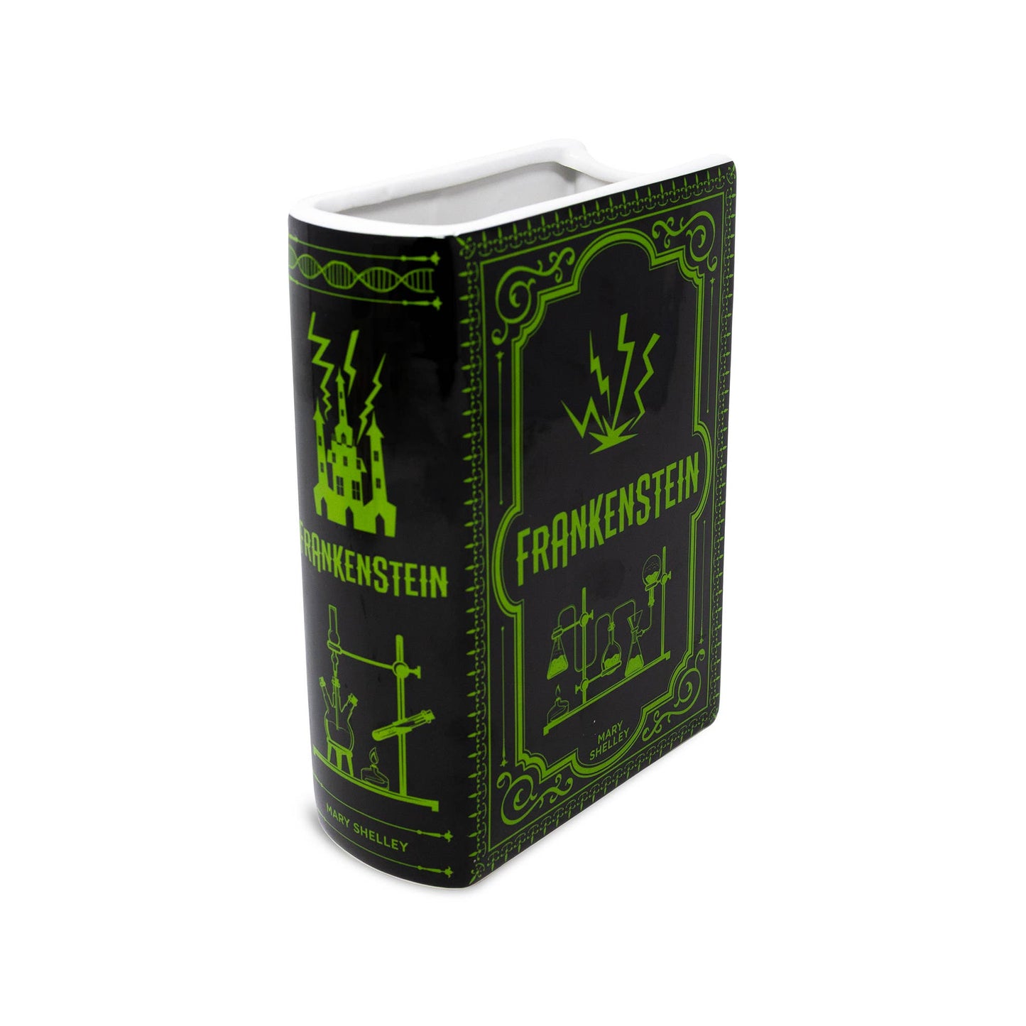 Large Book Shaped Vase, Frankenstein, Goth, Horror, Movie Garden Decor - Gothic & Alternative Gift - Haunted