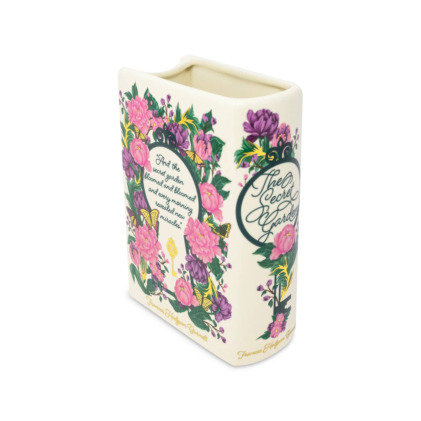 Large Book Shaped Vase, The Secret Garden 2 Garden Decor - Gothic & Alternative Gift - Haunted