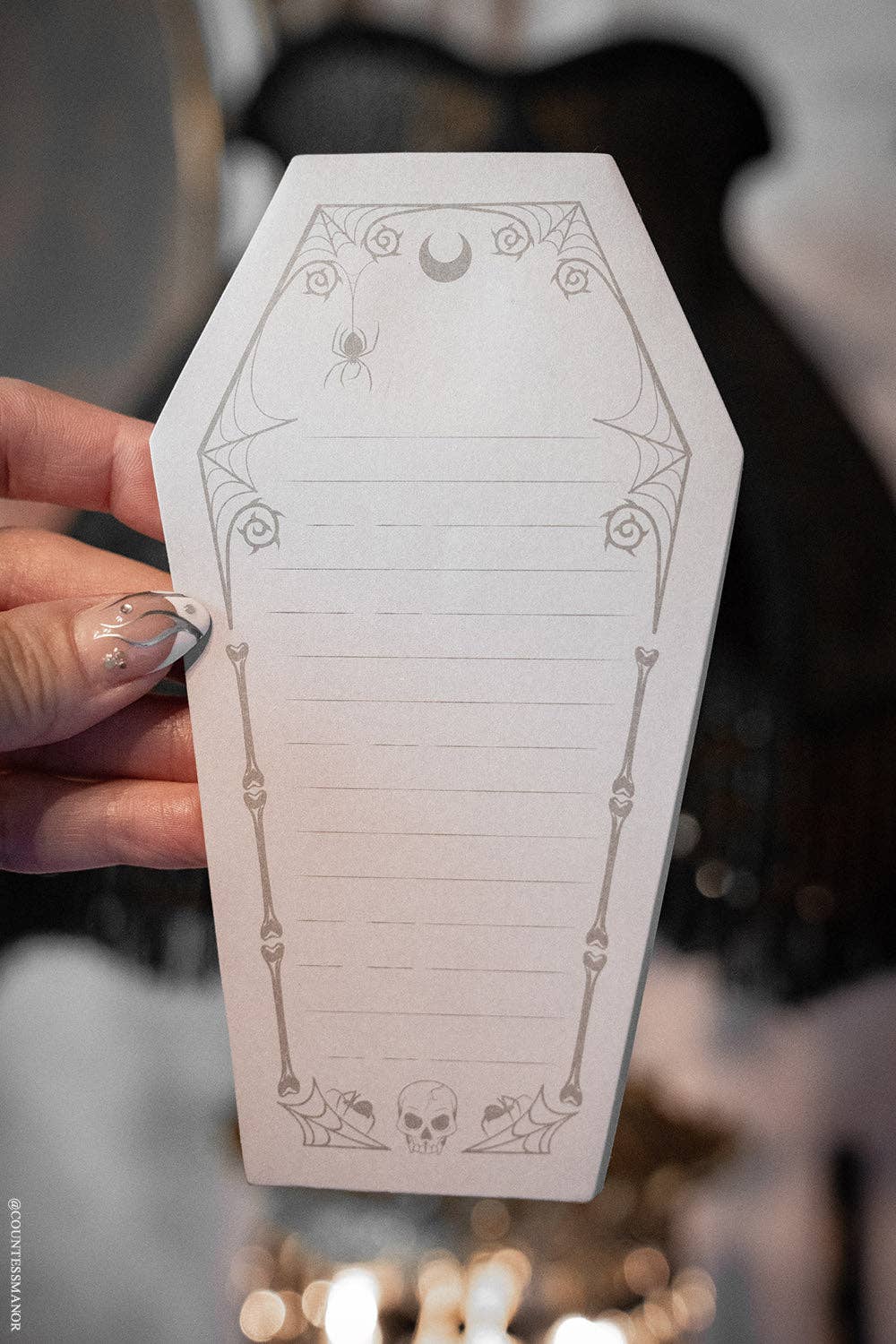 Last Writes Coffin Sticky Notes - Gothic & Alternative Gift - Haunted