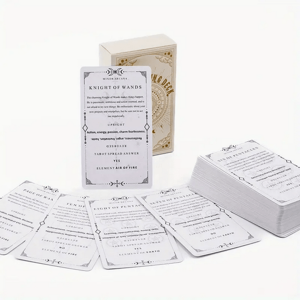Learning Tarot Card Deck Witch Supplies - Gothic & Alternative Gift - Haunted