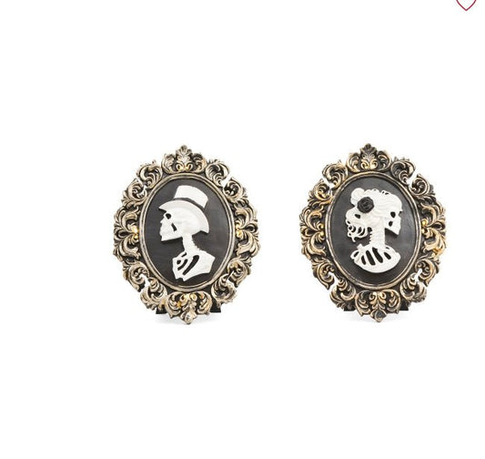LED Cameo Skeleton Frames Set of 2 Home Decor - Gothic & Alternative Gift - Haunted