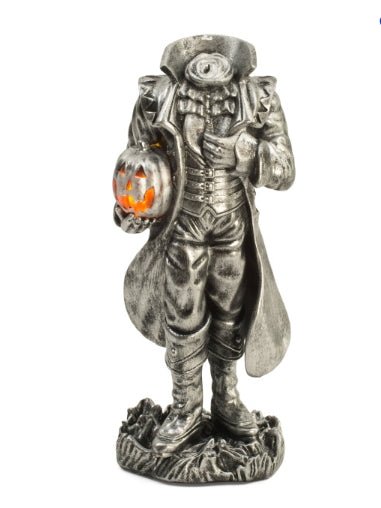 LED Headless Soldier Knight Horsemen Holding Pumpkin Home Decor - Gothic & Alternative Gift - Haunted