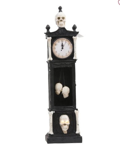 LED Skeleton Clock Tower Large Home Decor - Gothic & Alternative Gift - Haunted