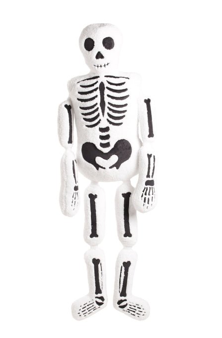 Life Size Stuffed Skeleton Plush Buddy Pillow White Home Decor - Gothic & Alternative Gift - Haunted