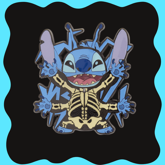Lilo & Stitch and Angel Halloween Mystery Enamel Pin - Each Accessories - Gothic & Alternative Gift - Haunted