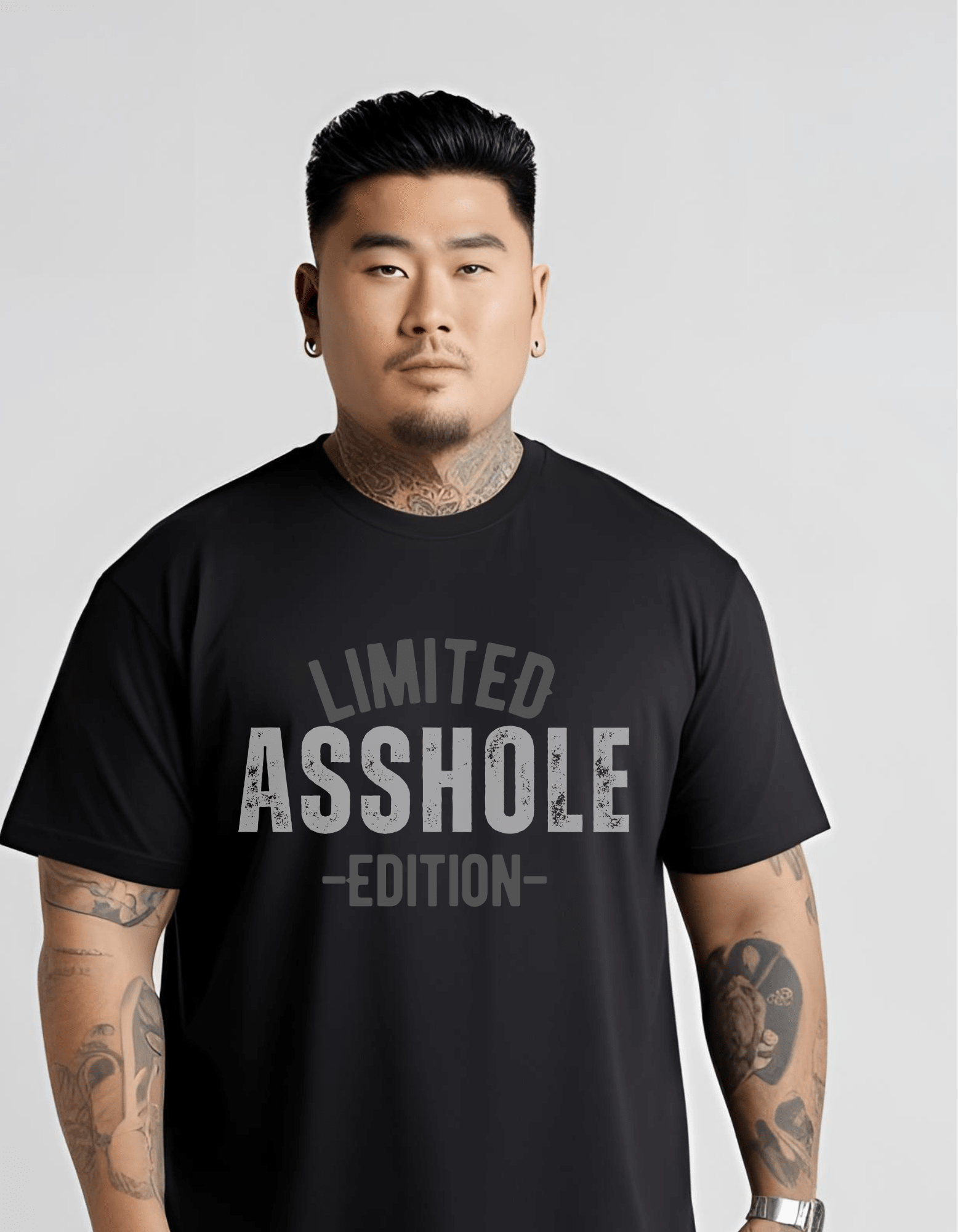Limited ASSHOLE Edition Graphic Men's T Shirt Cotton Clothing - Gothic & Alternative Gift - Haunted