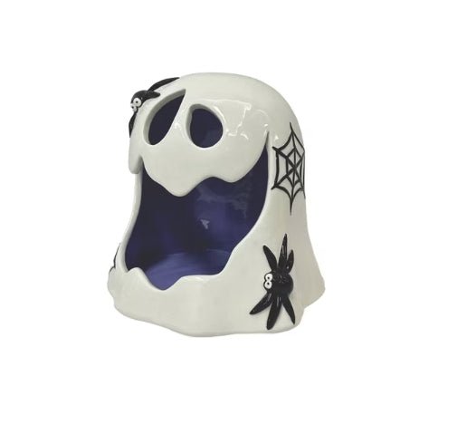 Lit Ghost Candy Dish Large Seasonal Home Decor - Gothic & Alternative Gift - Haunted