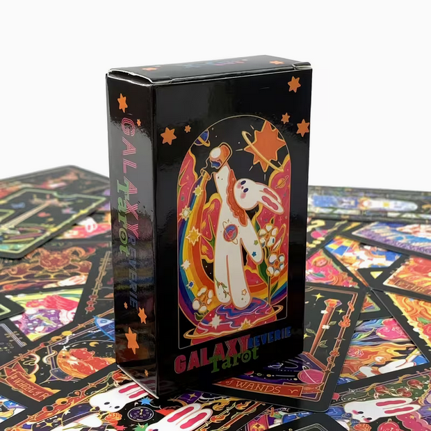 Little Rainbow Galaxy Rabbit Tarot Card Deck Witch Supplies - Gothic & Alternative Gift - Haunted