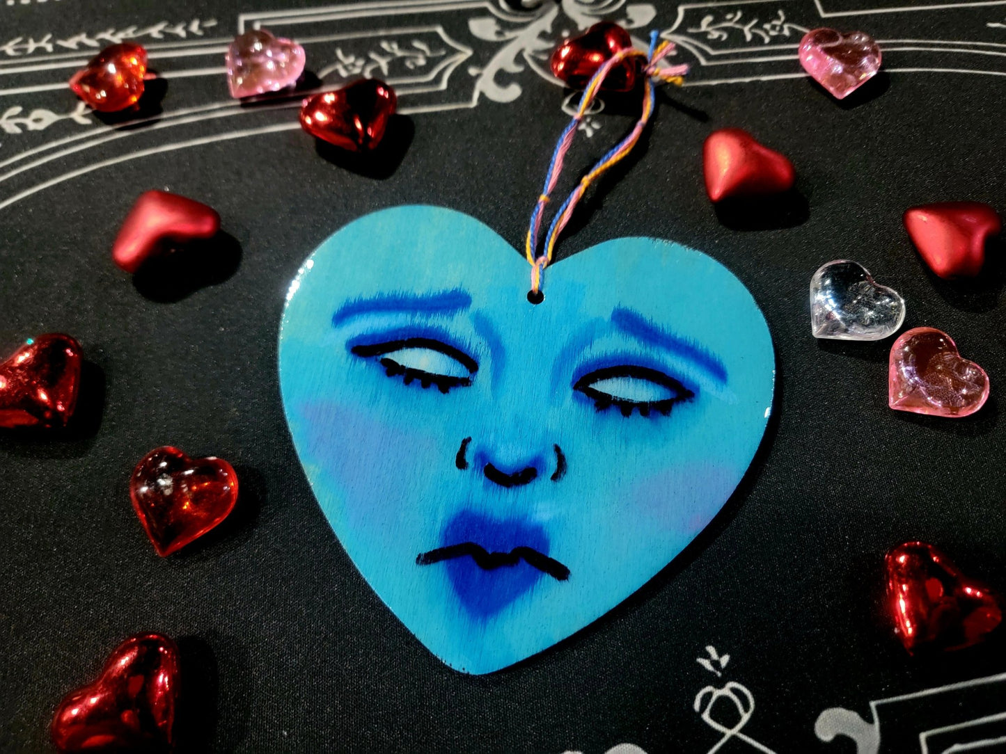 Lonely Heart Mini Wall Plaque wall hanging - Gothic & Alternative Gift - Haunted