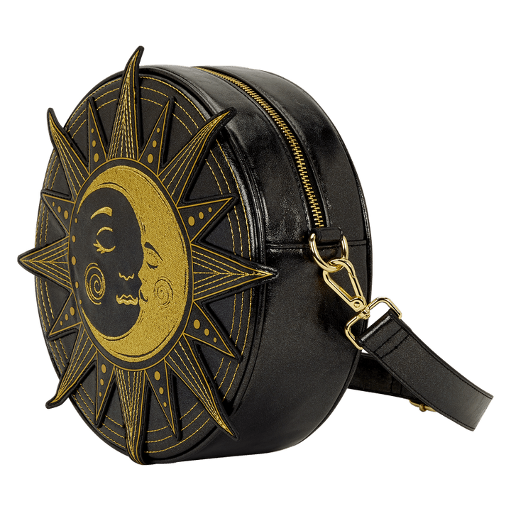 Loungefly Celestial Sun & Moon Crossbody Bag Purse Black & Gold Bags & Accessories - Gothic & Alternative Gift - Haunted