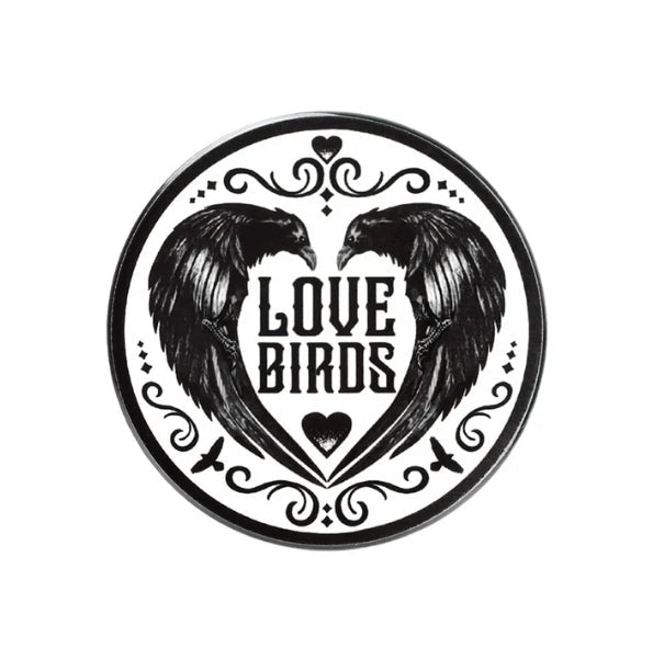 Love Birds Raven Coaster Kitchenware - Gothic & Alternative Gift - Haunted