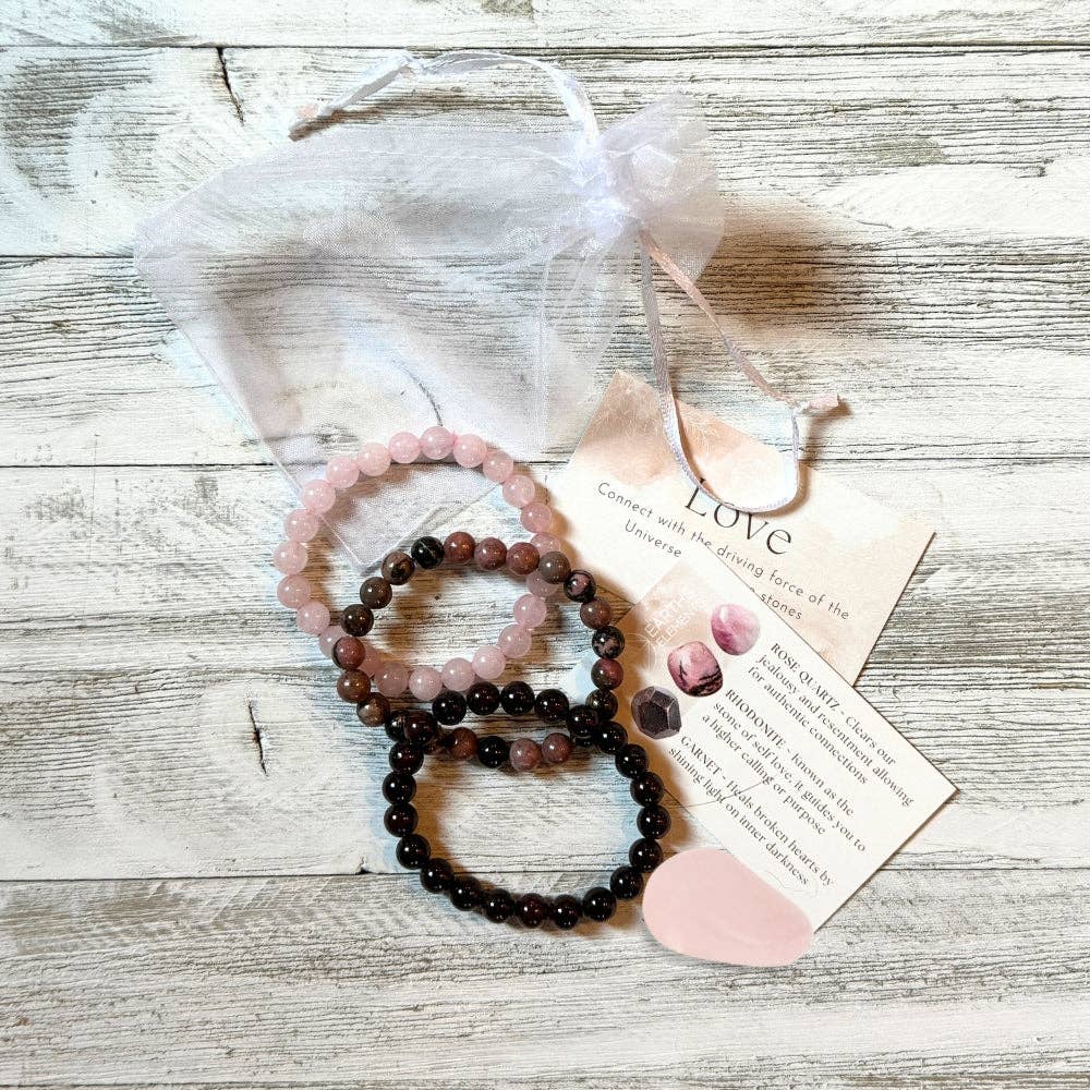 Love Intentions Bracelet Set Crystal - Gothic & Alternative Gift - Haunted