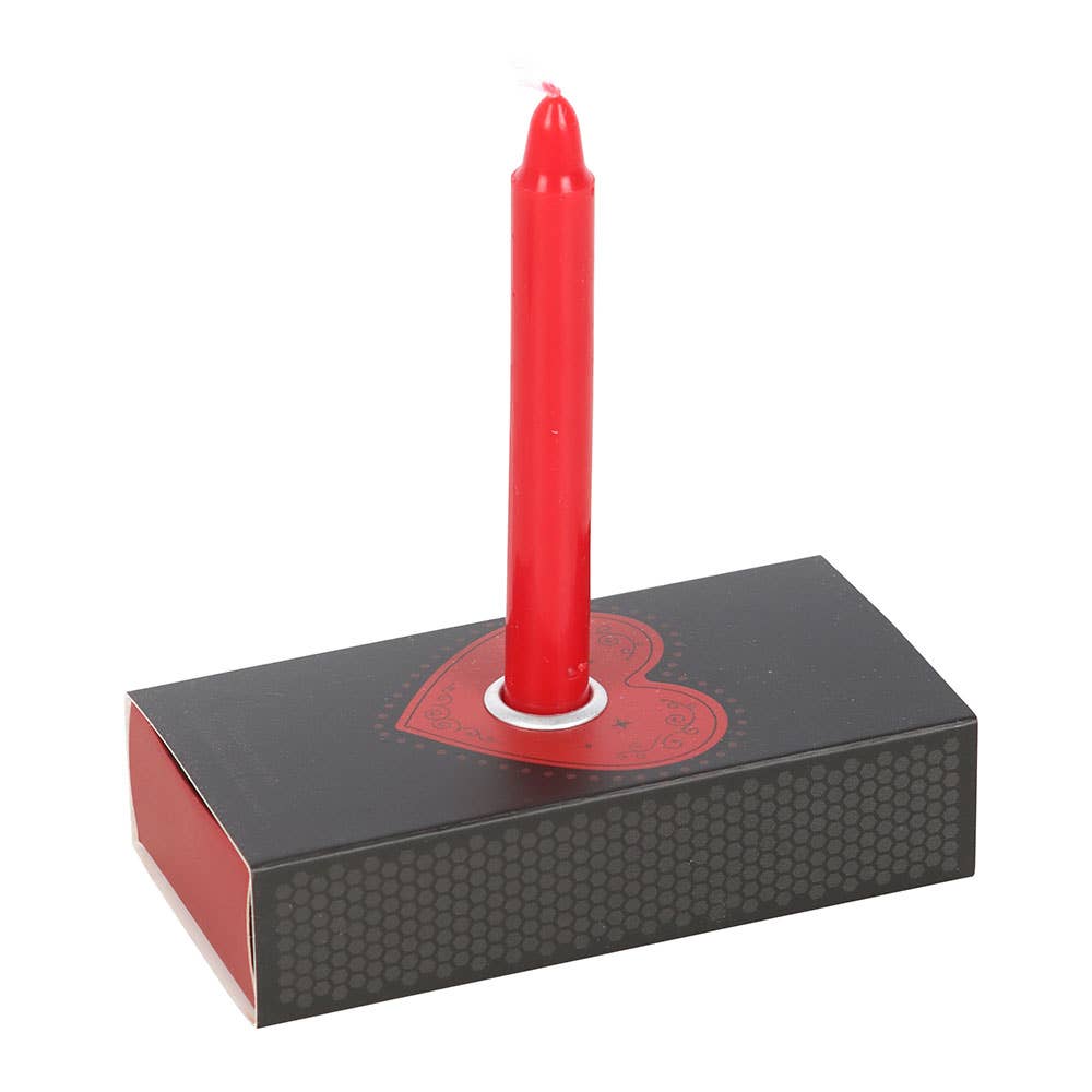 Love Spell Candles with Candle Holder Box Candles - Gothic & Alternative Gift - Haunted