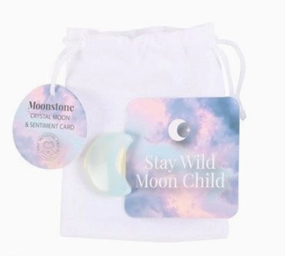 Lucky Moon Crystals in velvet bag Crystals - Gothic & Alternative Gift - Haunted
