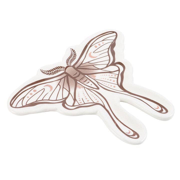 Luna Moth Shaped Trinket Dish Home Decor - Gothic & Alternative Gift - Haunted