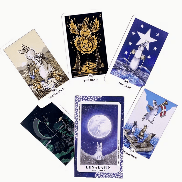 Lunalapin Tarot Card Deck Witch Supplies - Gothic & Alternative Gift - Haunted