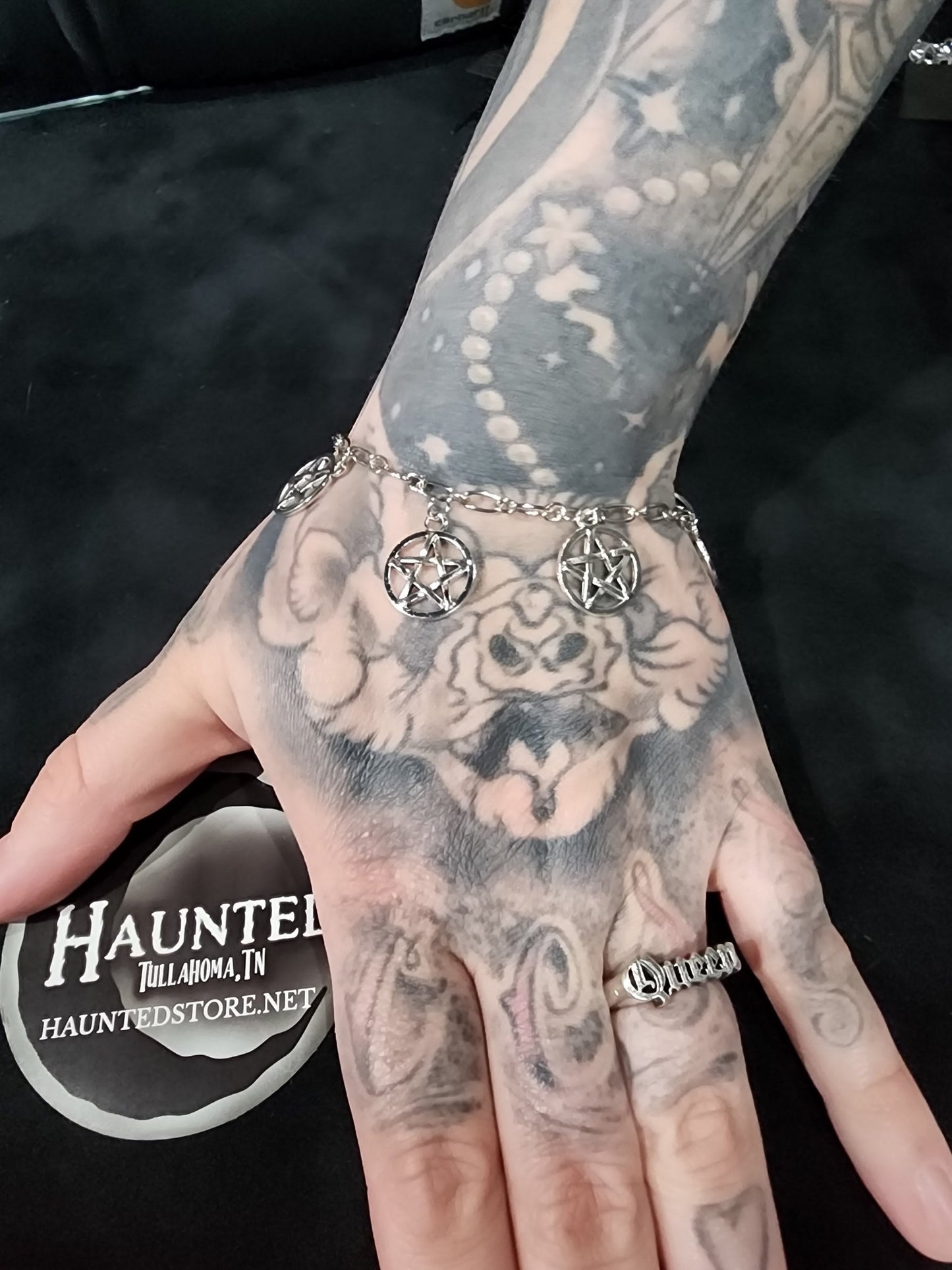 Magic Goth Pentagram Bracelet Jewelry - Gothic & Alternative Gift - Haunted