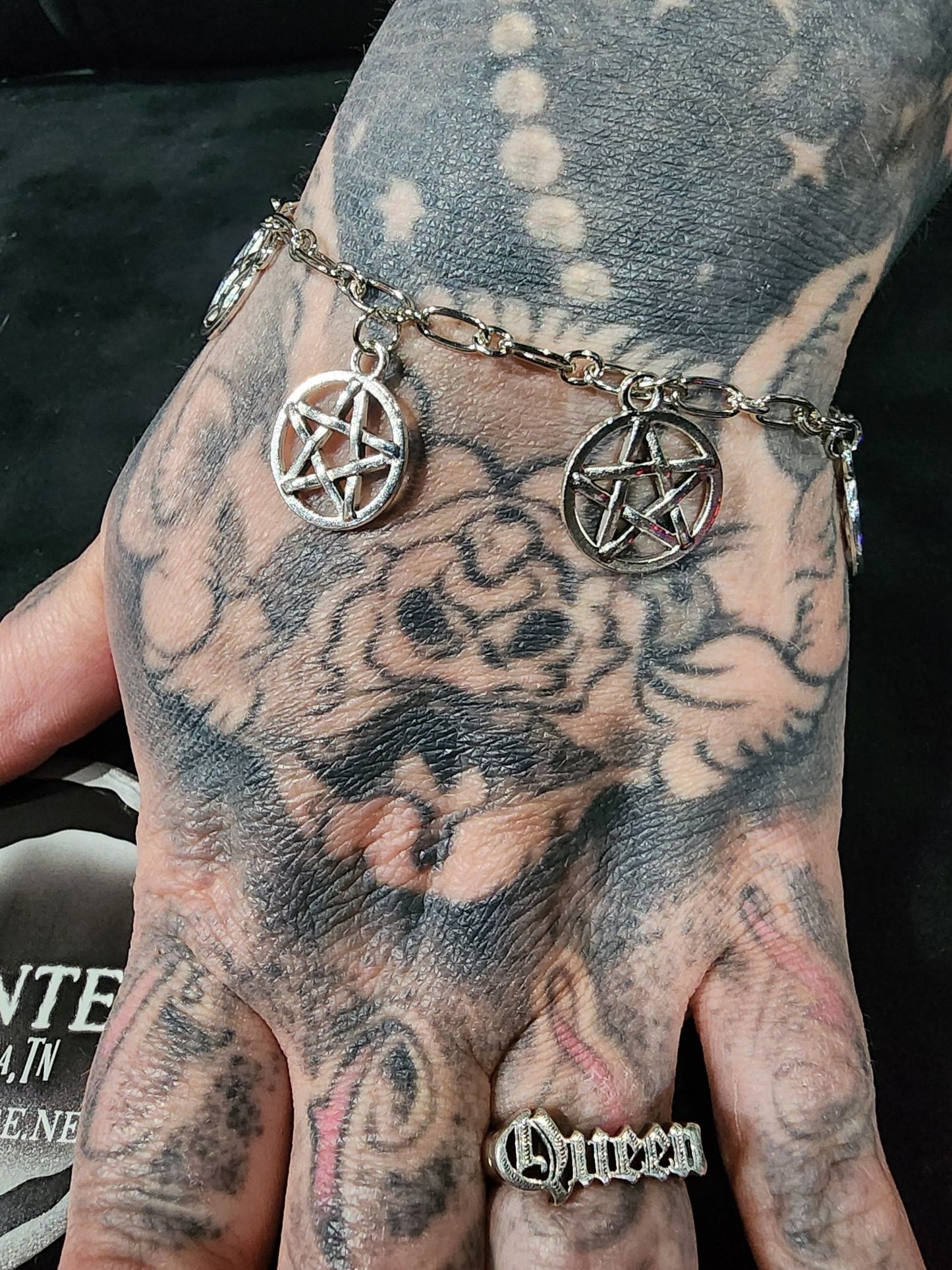 Magic Goth Pentagram Bracelet Jewelry - Gothic & Alternative Gift - Haunted