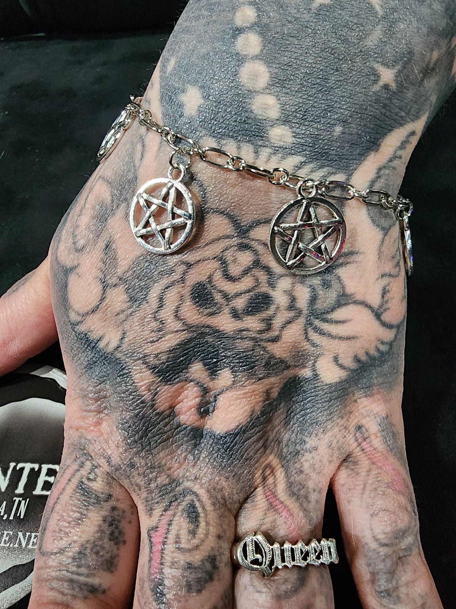 Magic Goth Pentagram Bracelet Jewelry - Gothic & Alternative Gift - Haunted