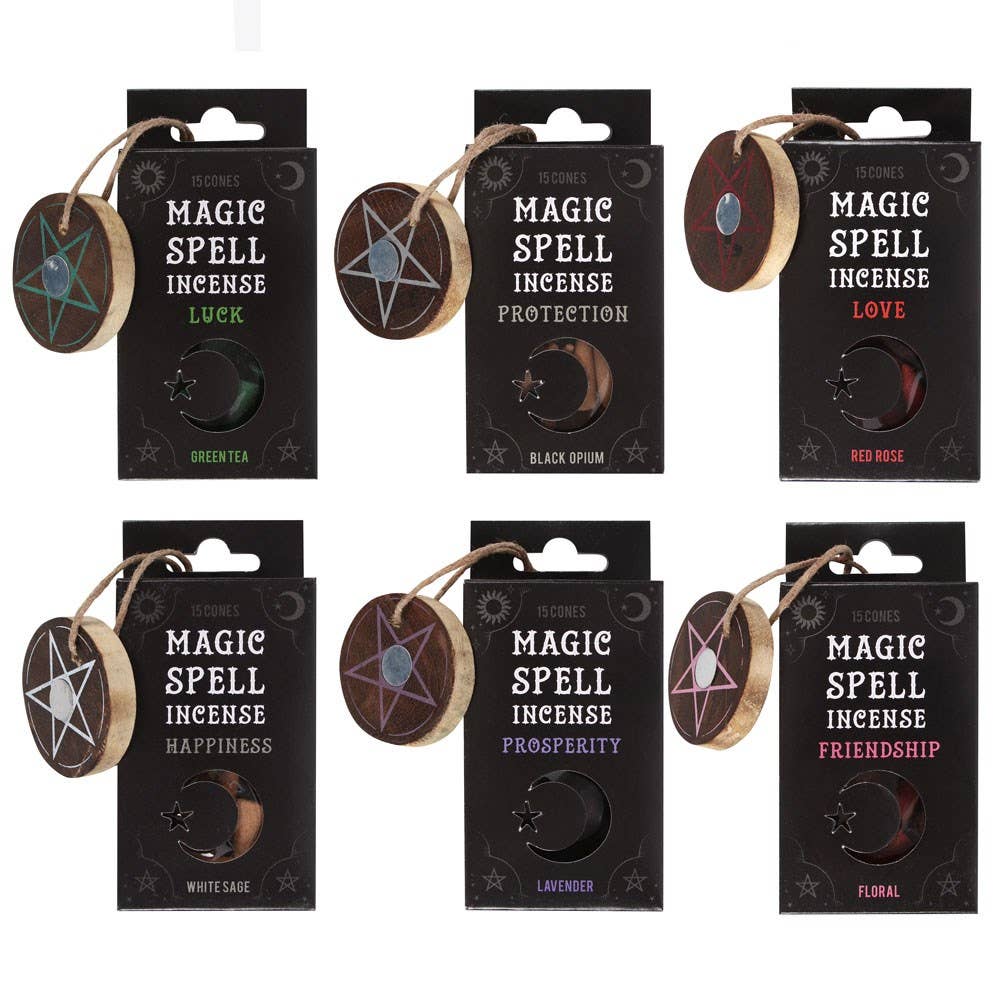 Magic Spell Incense Cones with Holders Insense - Gothic & Alternative Gift - Haunted