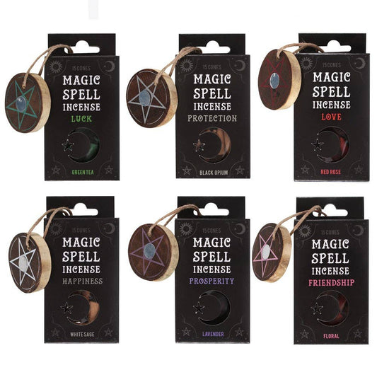 Magic Spell Incense Cones with Holders Insense - Gothic & Alternative Gift - Haunted