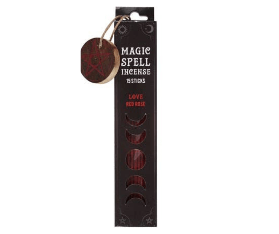 Magic Spell Incense Sticks with Pentagram Holder Insense - Gothic & Alternative Gift - Haunted