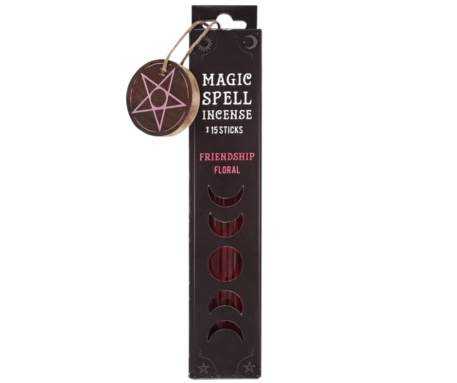 Magic Spell Incense Sticks with Pentagram Holder Insense - Gothic & Alternative Gift - Haunted
