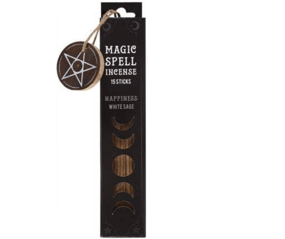 Magic Spell Incense Sticks with Pentagram Holder Insense - Gothic & Alternative Gift - Haunted