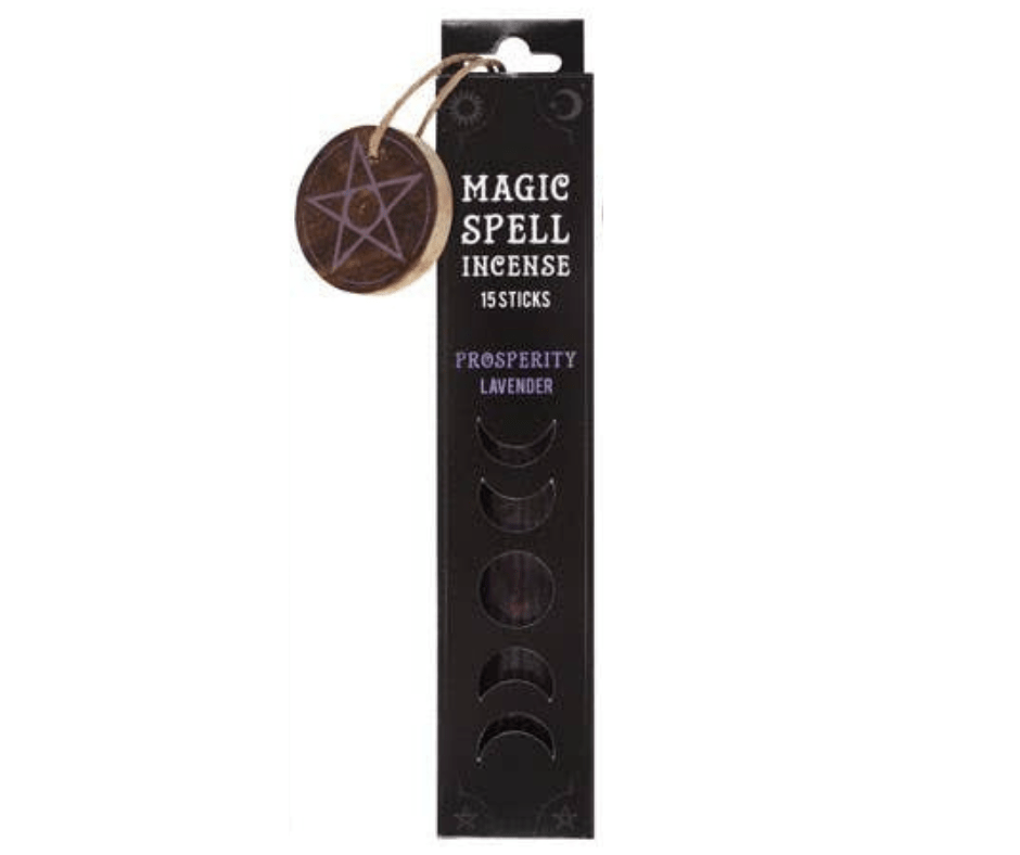 Magic Spell Incense Sticks with Pentagram Holder Insense - Gothic & Alternative Gift - Haunted