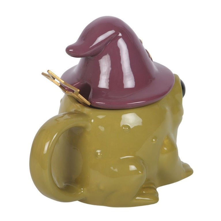 Magic Toad Shaped Lidded Mug With Magic Wand Star Spoon Drinkware - Gothic & Alternative Gift - Haunted