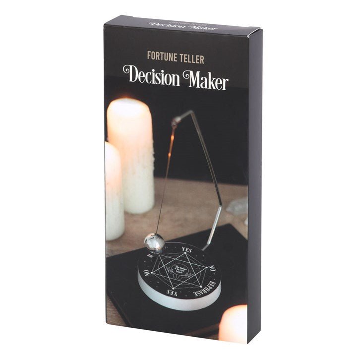 Magical Pendulum Decision Maker Black and Silver Magic Witch Spiritual Crystals - Gothic & Alternative Gift - Haunted