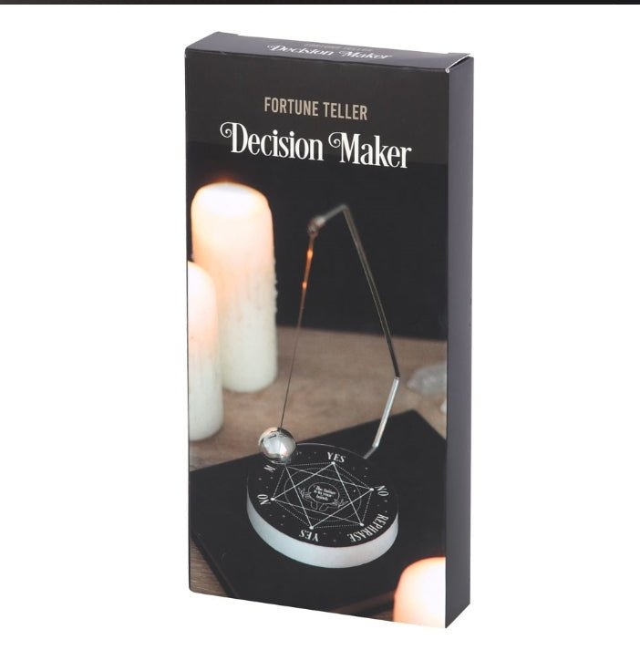 Magical Pendulum Decision Maker Black and Silver Magic Witch Spiritual Crystals - Gothic & Alternative Gift - Haunted