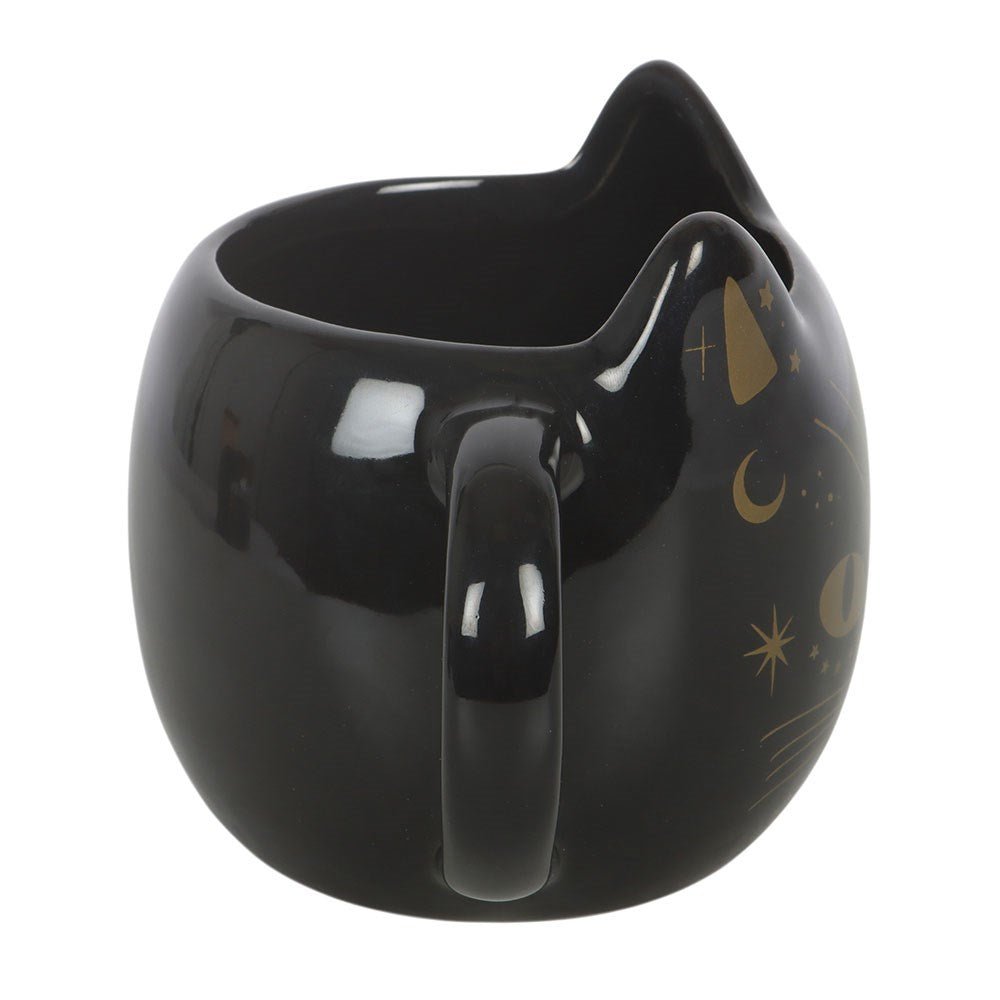 Magick Black Cat Face Mug Drinkware - Gothic & Alternative Gift - Haunted