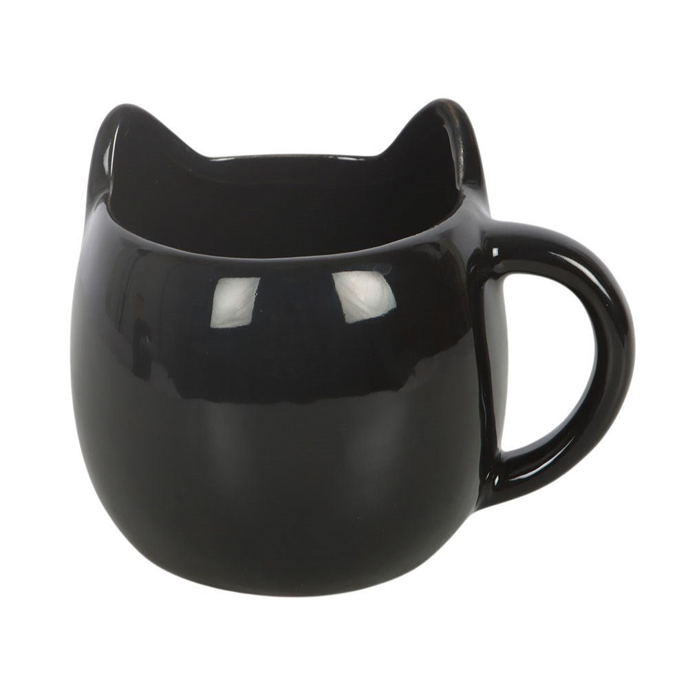 Magick Black Cat Face Mug Drinkware - Gothic & Alternative Gift - Haunted