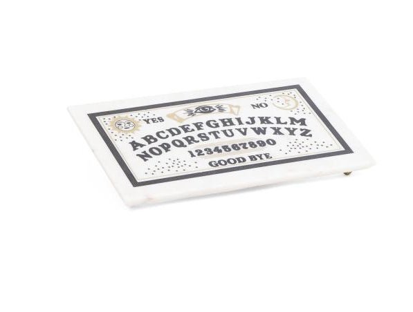 Marble Ouija Board Serving Platter Handcrafted Home Decor - Gothic & Alternative Gift - Haunted