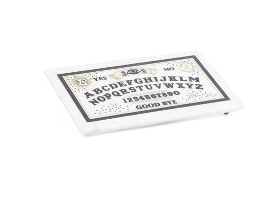 Marble Ouija Board Serving Platter Handcrafted Home Decor - Gothic & Alternative Gift - Haunted