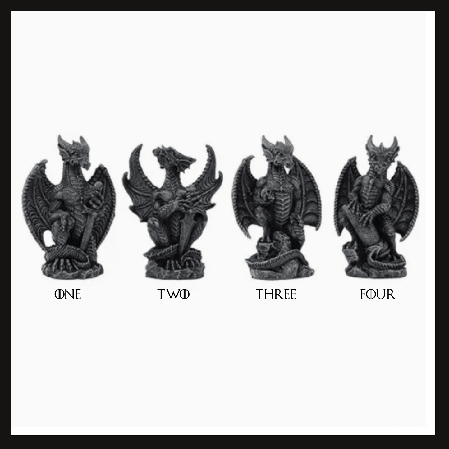 Medieval Dragon Statue Figurine Home Decor - Gothic & Alternative Gift - Haunted