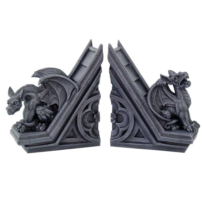 Medieval Gargoyle Bookends Bookends - Gothic & Alternative Gift - Haunted