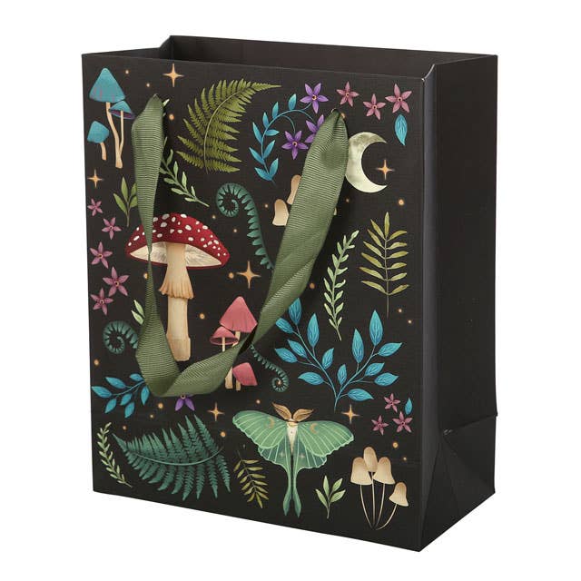 Medium Dark Forest Print Gift Bag Wrapping Paper - Gothic & Alternative Gift - Haunted
