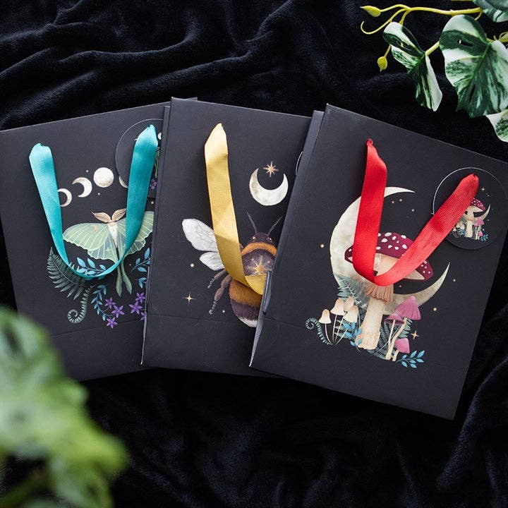 Medium Forest Mushroom Gift Bag Wrapping Paper - Gothic & Alternative Gift - Haunted