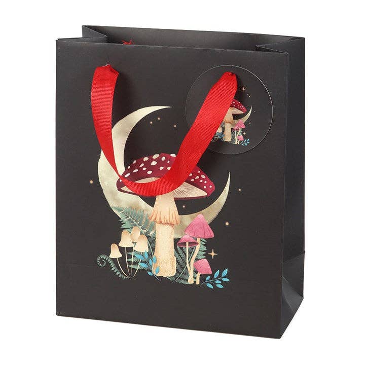 Medium Forest Mushroom Gift Bag Wrapping Paper - Gothic & Alternative Gift - Haunted