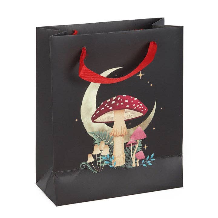 Medium Forest Mushroom Gift Bag Wrapping Paper - Gothic & Alternative Gift - Haunted