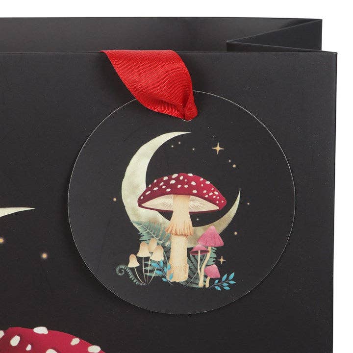 Medium Forest Mushroom Gift Bag Wrapping Paper - Gothic & Alternative Gift - Haunted