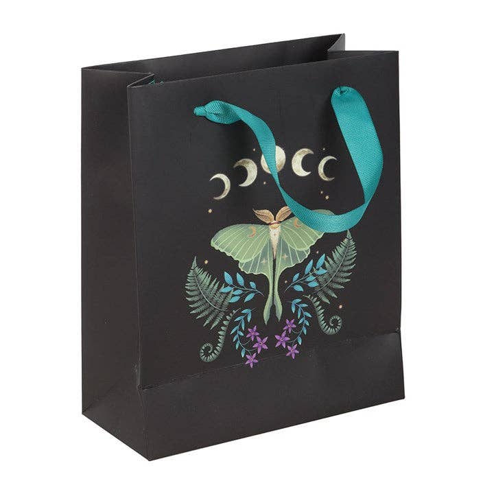 Medium Luna Moth Gift Bag Wrapping Paper - Gothic & Alternative Gift - Haunted