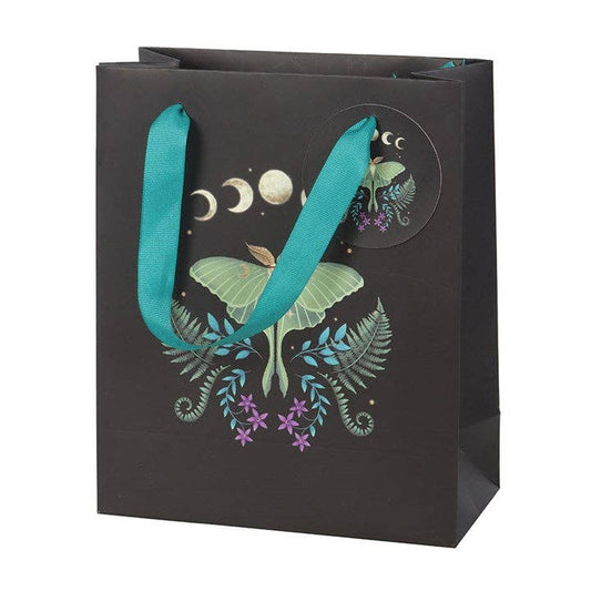 Medium Luna Moth Gift Bag Wrapping Paper - Gothic & Alternative Gift - Haunted