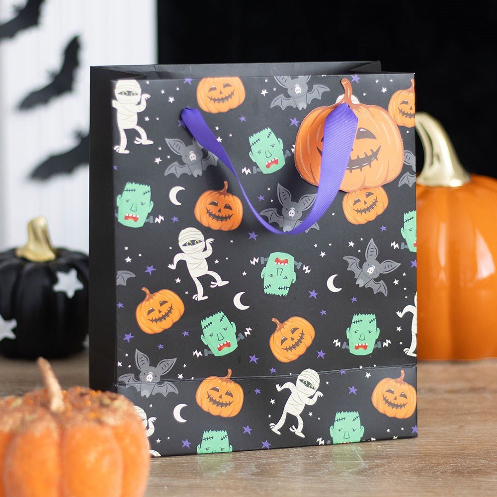 Medium Monster Mash Print Gift Bag Wrapping Paper - Gothic & Alternative Gift - Haunted