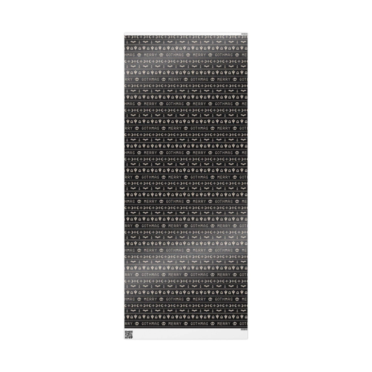 Merry Gothmas Black Spooky Gift Wrapping Paper Roll Wrapping Paper - Gothic & Alternative Gift - Haunted