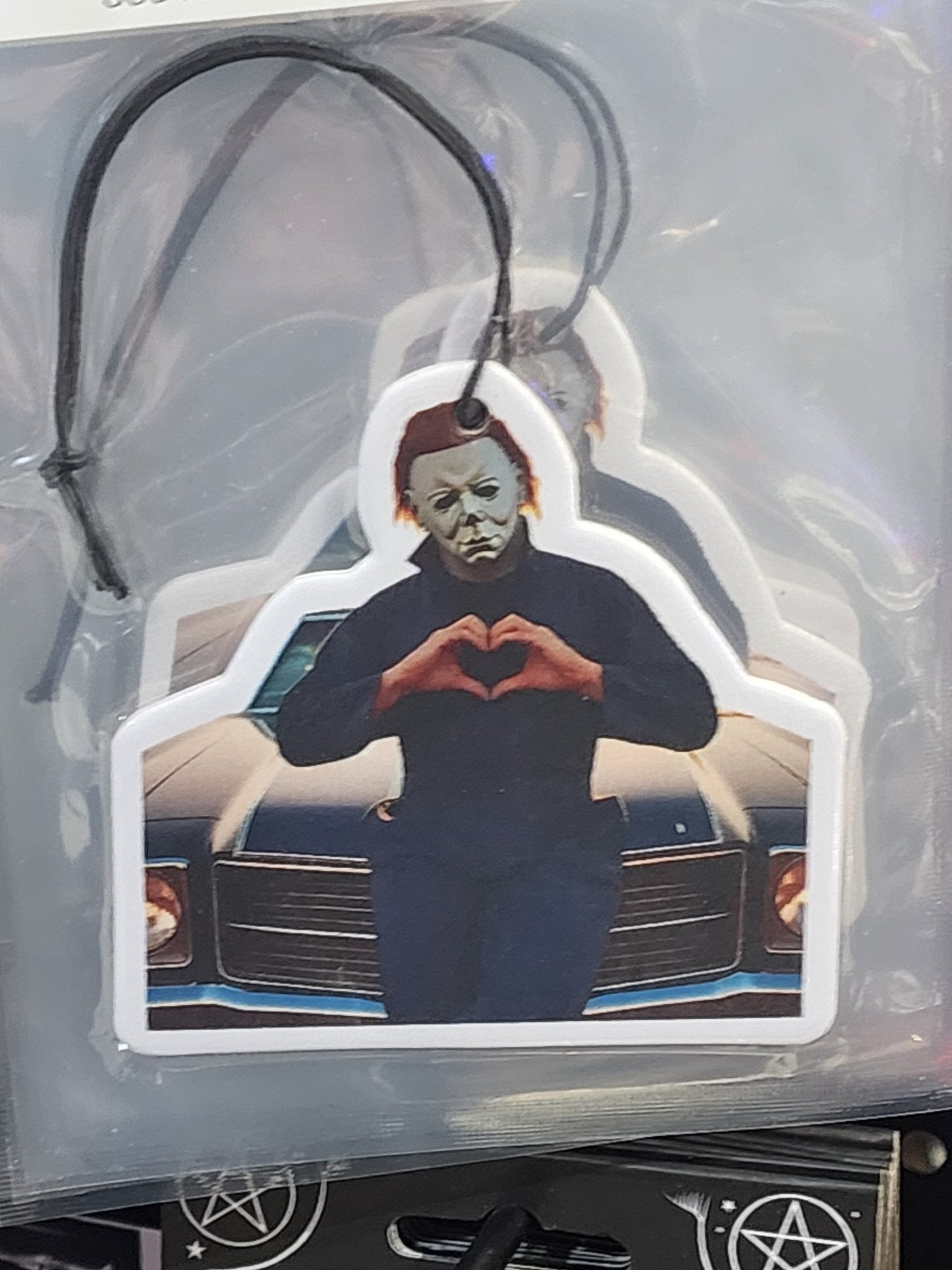 Michael Myers with Love Halloween Funny Air Freshener Home Decor - Gothic & Alternative Gift - Haunted