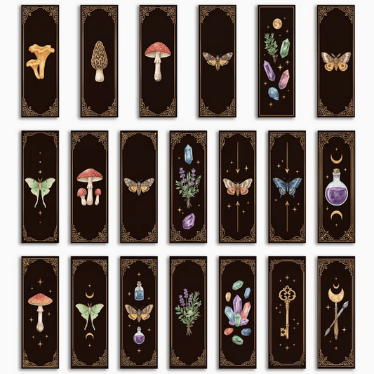 Midnight Cottagecore Bookmark Books - Gothic & Alternative Gift - Haunted